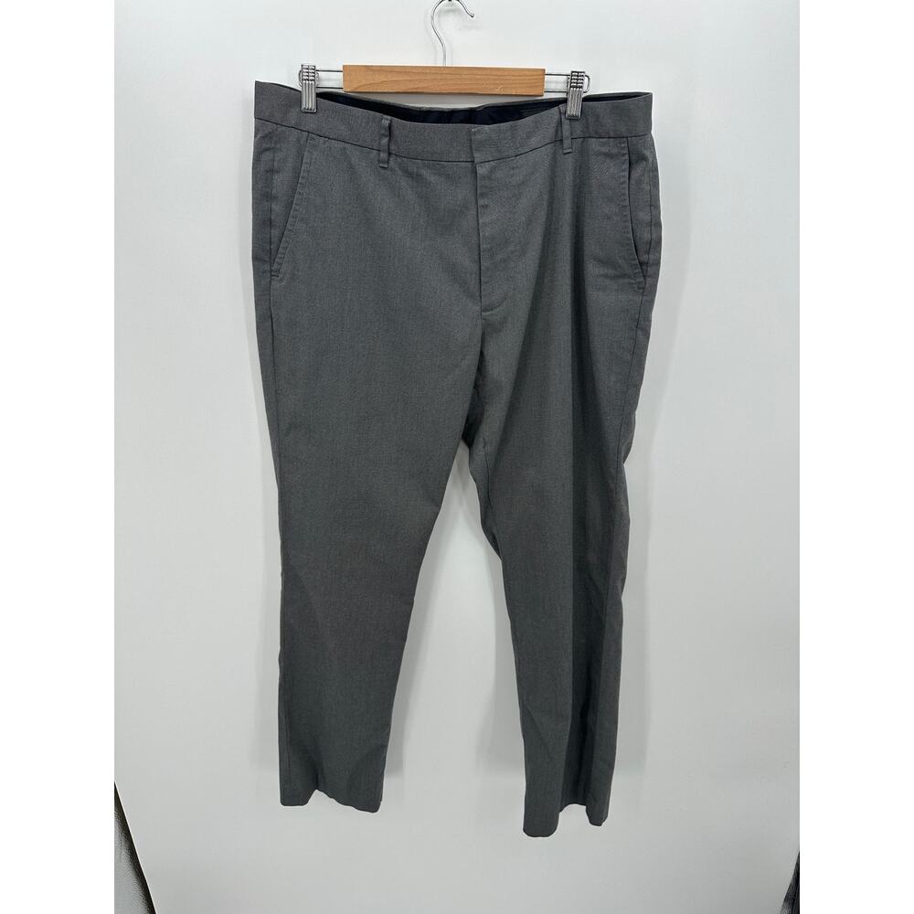 Bonobos Men's Dress Slacks Size 38/30 Gray Slim Fit Trousers Office Career Pants